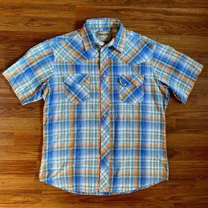 Vintage Wrangler Mens Pearl Snap Button Up Shirt